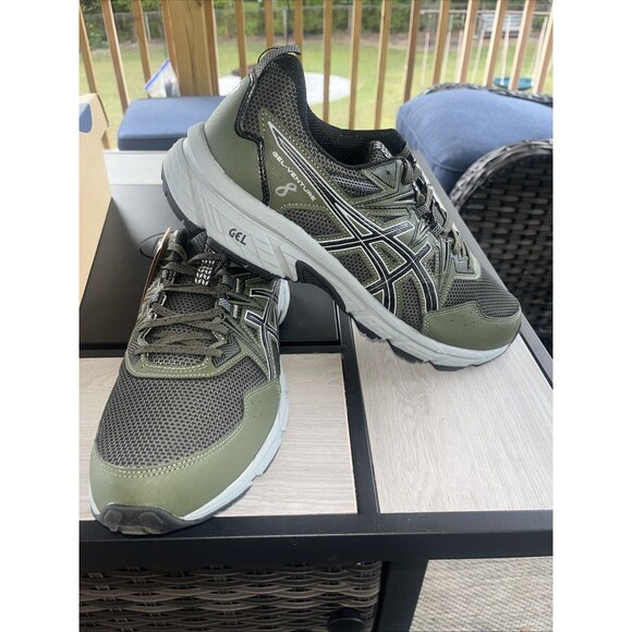 ASICS Geo Venture 8 Size12.5 Olive Canvas /Black Trail Running Shoes main image 10